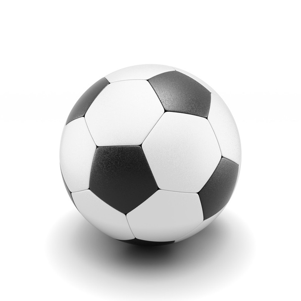 Futball-labda elkülöníteni, fehér - Fotó, kép