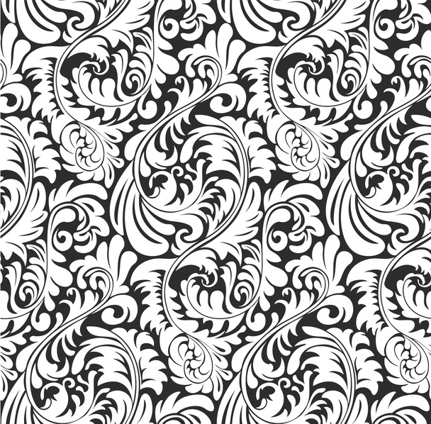Naadloze Fern wallpaper patroon achtergrond - Vector, afbeelding