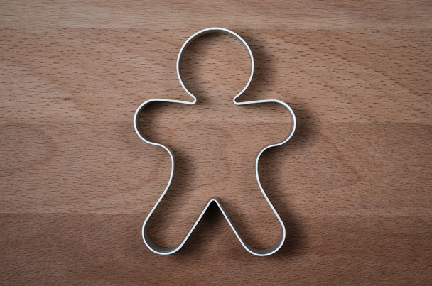 molde de anillo de comida en forma de hombre de jengibre
 - Foto, Imagen