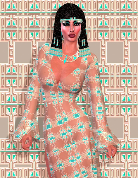 Cleopatra of Egypt! Our modern digital art Egyptian fantasy version. - Photo, Image