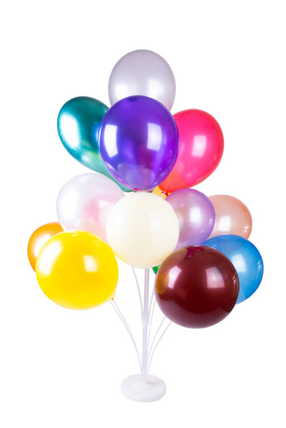 багато повітряних кульок ізольовані на білому тлі
 - Фото, зображення