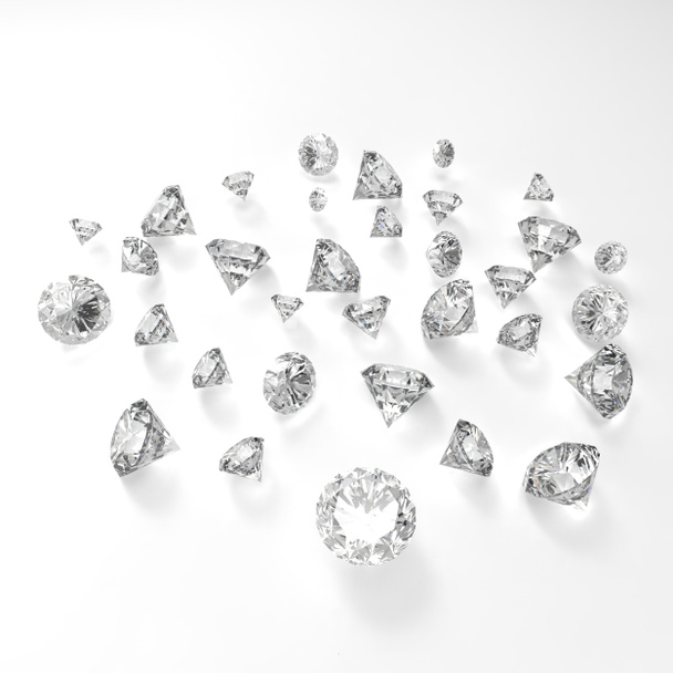 Diamants de composition 3d comme concept
  - Photo, image