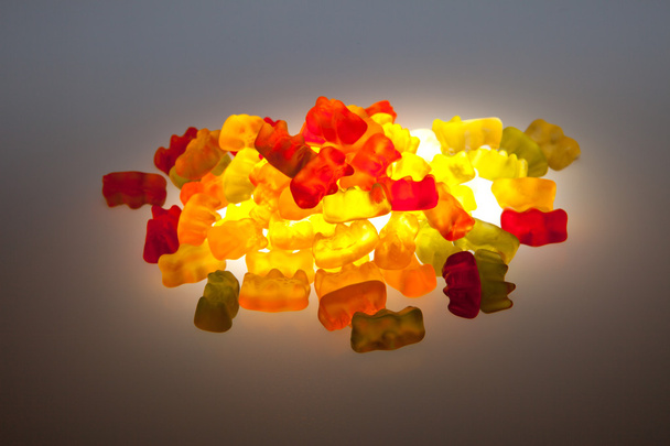 kleurrijke gummy beren - Foto, afbeelding