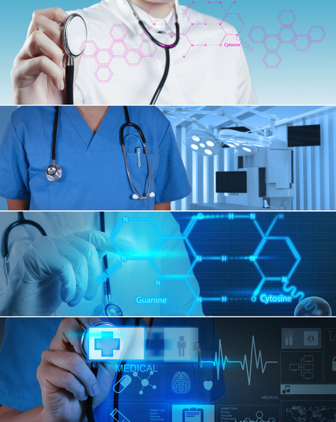 Collage of Various concepto médico moderno
 - Foto, Imagen