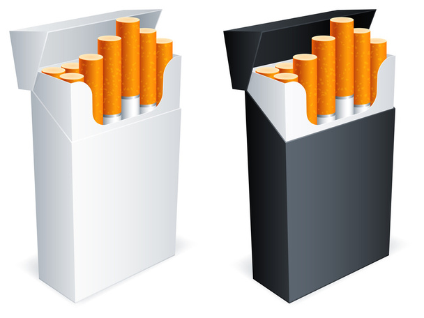 Cigarette pack. - Vector, Imagen