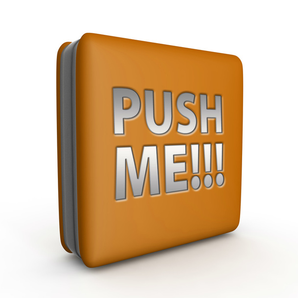 Push me square icon on white background - Photo, Image