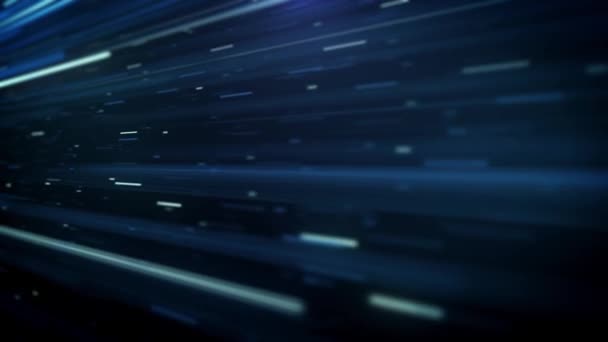 Big Data Digital Business Hi-tech Background/ 4k animation of an abstract wallpaper big data business digital technology background including connected lines and numbers matrix styled flowing with depth of field - Footage, Video