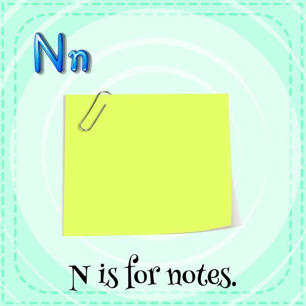 A letter N - Vector, Image