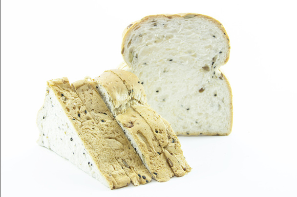 Pão de grão inteiro fatiado para sanduíche
 - Foto, Imagem