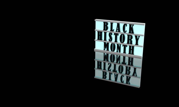 Sign symbol black history month font text καλλιγραφία ανθρώπινο δικαίωμα Αφρικάνικη Αμερική πρόσωπο άνθρωποι εθνικότητα εκδήλωση εκδήλωση γιορτή γιορτή γιορτή γιορτή Φεβρουαρίου Οκτώβριος πολιτισμού έννοια.3d καθιστούν - Φωτογραφία, εικόνα