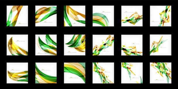 Groot aantal abstracte achtergronden - Vector, afbeelding