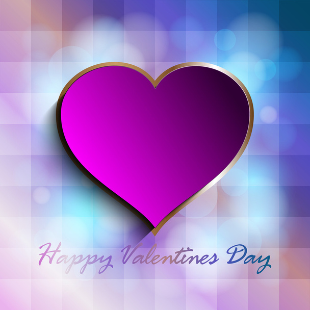 Valentines Day greeting card template - Vettoriali, immagini