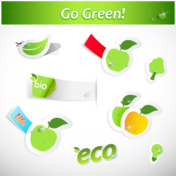 Set of ecology icons. - Vetor, Imagem