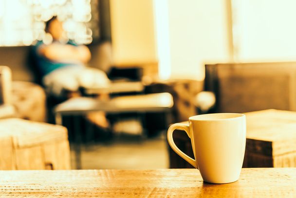 taza de café en la cafetería - Foto, imagen