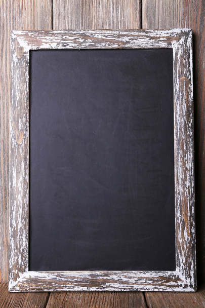 Menu board on rustic wooden planks background - Photo, Image