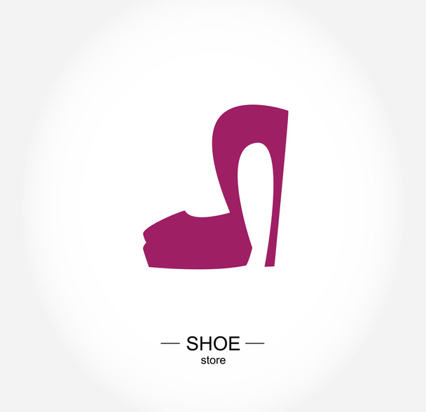 Logo shoe store, shop, fashion collection, boutique label.  - ベクター画像