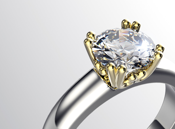 Ring with Diamond. - Photo, Image