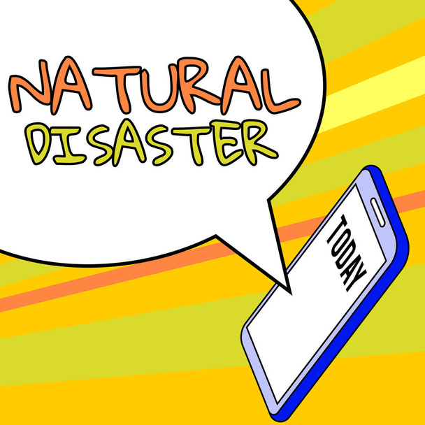 自然災害・自然災害・インターネット自然災害・自然災害の概念 - 写真・画像