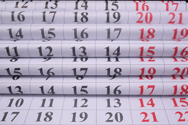 einfacher europäischer Jahreskalender 2015 - Foto, Bild