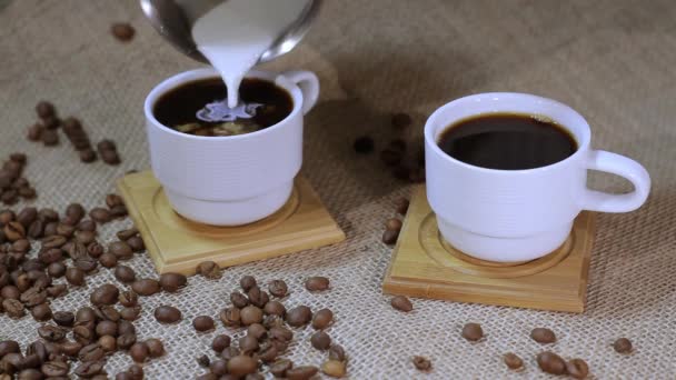 Coffee with milk - Footage, Video