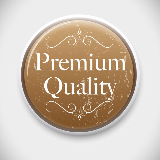 botão de qualidade premium
 - Vetor, Imagem