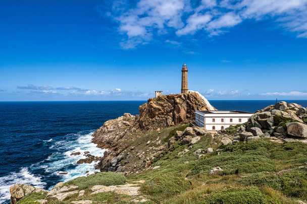 Lighthouse of Cabo VIlan near Camarinas in Galicia,Spain, Europe - Photo, Image