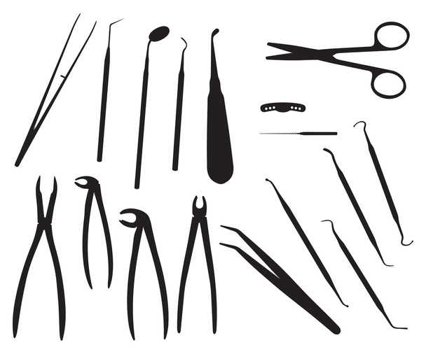 Ilustración vectorial de "herramientas de odontología
" - Vector, imagen