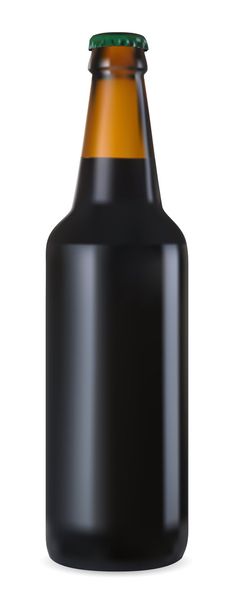 Bottle of dark beer - Вектор, зображення