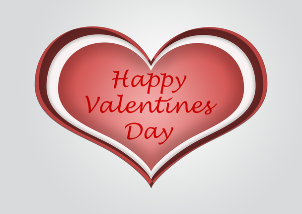 corazón para una feliz ilustración del día de San Valentín
 - Foto, imagen