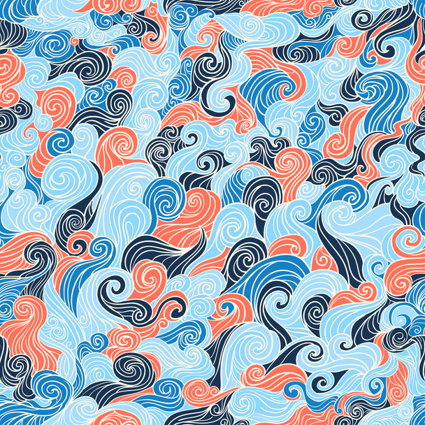 Abstract seamless wavy pattern - Vector, afbeelding