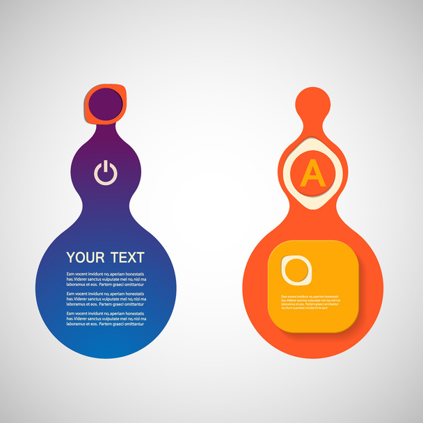 Abstract form infographics - Vector, Image
