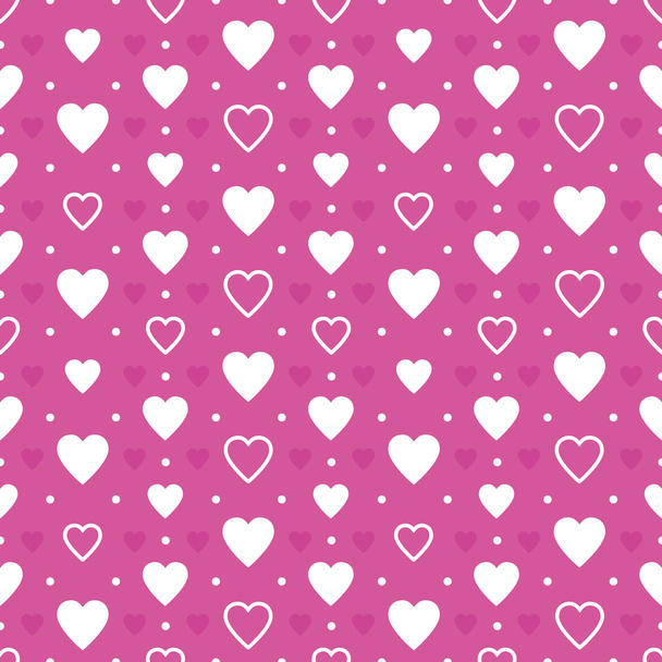 Patrón corazones púrpura
 - Vector, Imagen