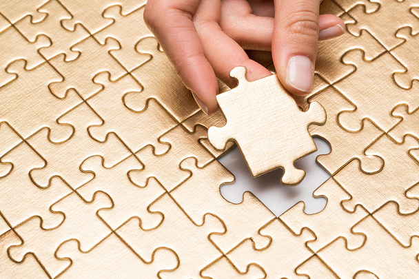 Puzzle with missing piece. - Photo, Image