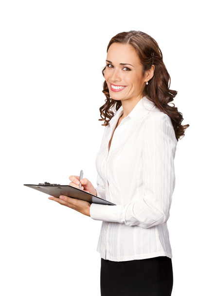 Businesswoman, isolated on white - Фото, изображение