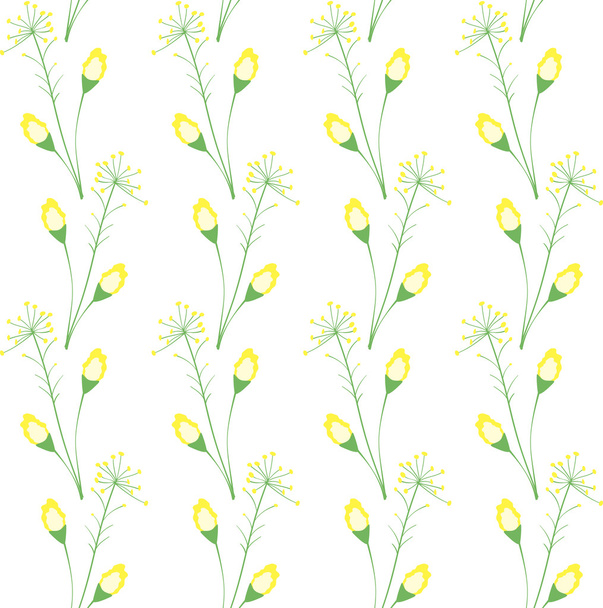 květinová bezešvá textura - Vektor, obrázek