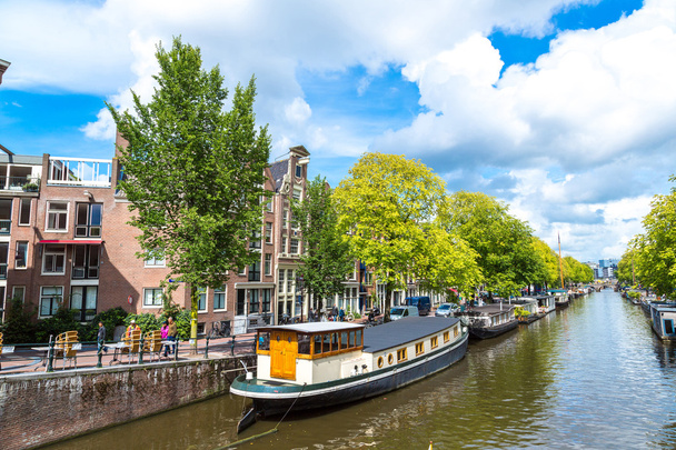Canali e barche di Amsterdam
 - Foto, immagini