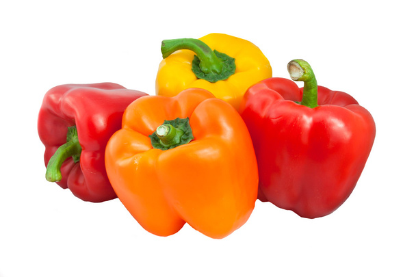 Red yellow and orange Bell Peppers - Photo, Image