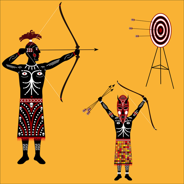 Aborigine - Vektor, Bild