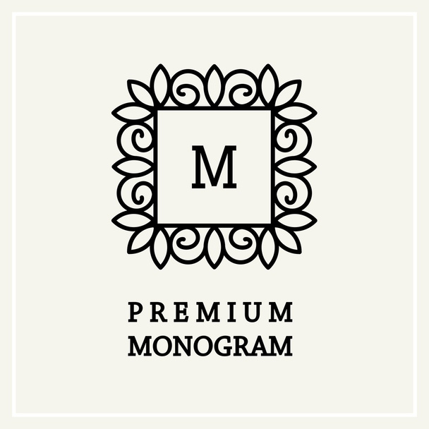 Elegante monograma elegante
 - Vector, imagen
