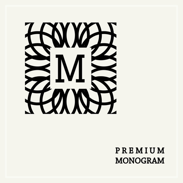Stylová elegantní monogram - Vektor, obrázek
