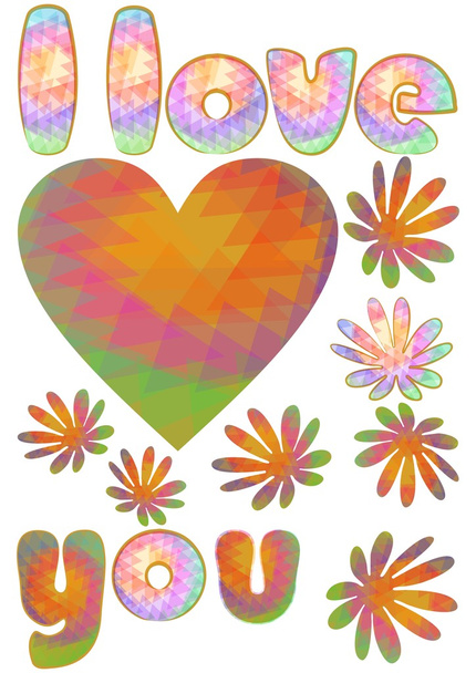 Valentine dag achtergrond in pastel kleuren - Vector, afbeelding