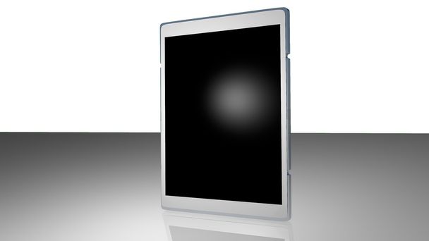 Fehér Modern tabletta számítógép állandó - Fotó, kép