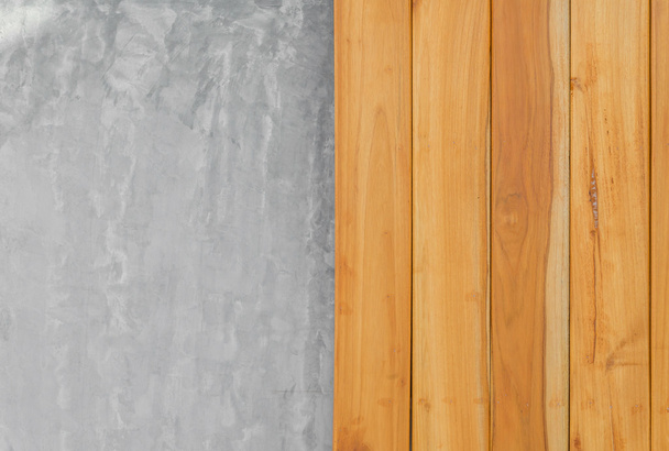 Ciment et mur en bois fond abstrait
 - Photo, image