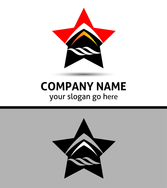 Abstract star logo sign Branding Identity Corporate vector icon design template - Vector, Image