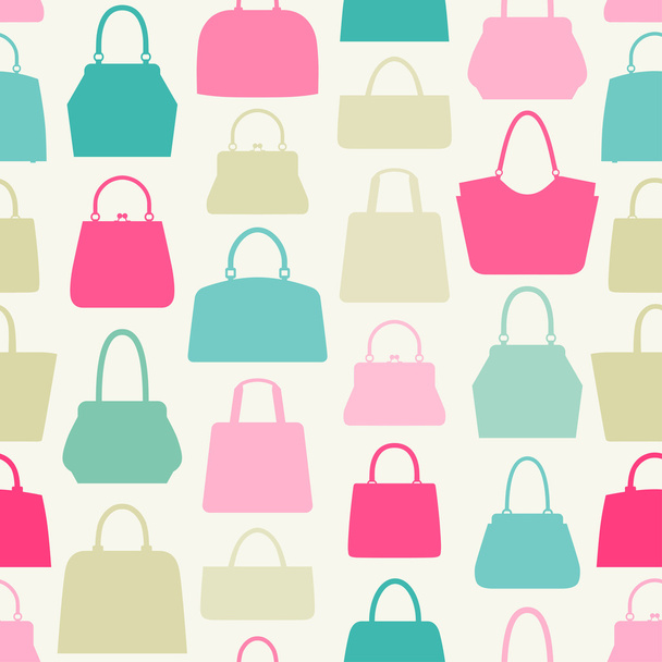 Handbag seamless pattern. - Вектор,изображение