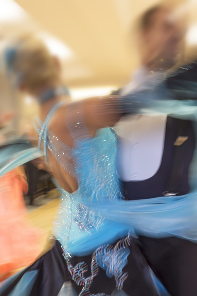 Classical dance competition, shot taken with intentional motion blur - Photo, Image