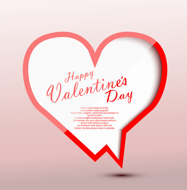 Valentines day hart - Vector, afbeelding