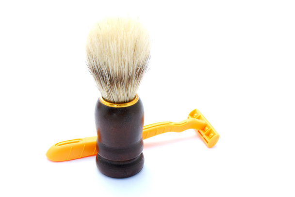 Shaving brush with shaver - Zdjęcie, obraz