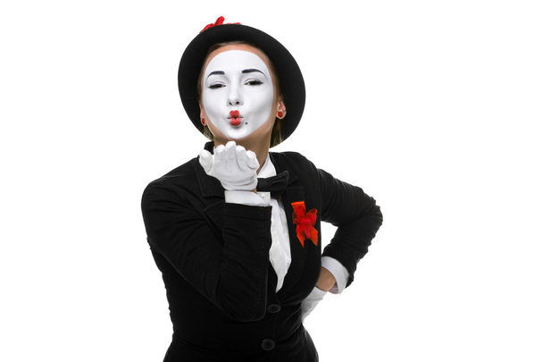 Portrait of the mime - Foto, afbeelding