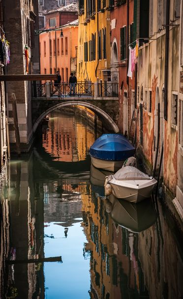 Channel and bridge in Venice - Photo, Image